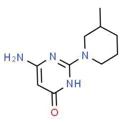 6-Amino-2-(3-methylpiperidin-1-yl)pyrimidin-4(3H)-one结构式
