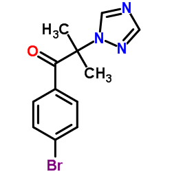 1-(4-Bromophenyl)-2-methyl-2-(1H-1,2,4-triazol-1-yl)-1-propanone Structure