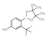 4-羟基-2-(三氟甲基)苯硼酸频那醇酯结构式