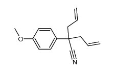 2-allyl-2-(4-methoxyphenyl)-4-pentenenitrile结构式