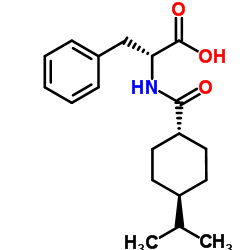 N-(Trans-4-Isopropylcyclohexylcarbonyl)-D-Phenyl Alanine Structure