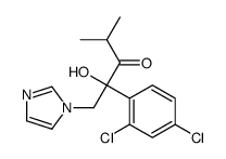 2-(2,4-dichlorophenyl)-2-hydroxy-1-imidazol-1-yl-4-methylpentan-3-one结构式