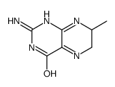 4(1H)-Pteridinone,2-amino-6,7-dihydro-7-methyl-(9CI) structure