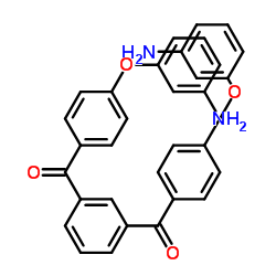 1,3-双[4-(3-氨基苯氧基)苯甲酰基]苯结构式