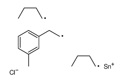 dibutyl-chloro-[2-(3-methylphenyl)ethyl]stannane Structure
