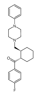4-fluorophenyl 2-(4-phenyl-1-piperazinylmethyl)cyclohexyl ketone Structure