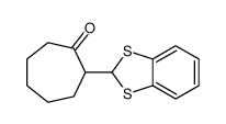 2-(1,3-benzodithiol-2-yl)cycloheptan-1-one结构式