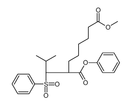 8-O-methyl 1-O-phenyl (2S)-2-[(1R)-1-(benzenesulfonyl)-2-methylpropyl]octanedioate Structure