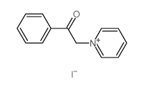 Pyridinium,1-(2-oxo-2-phenylethyl)-, iodide (1:1) Structure