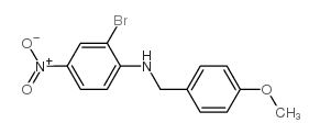 2-Bromo-N-(4-methoxybenzyl)-4-nitroaniline Structure