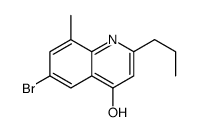 6-Bromo-4-hydroxy-8-methyl-2-propylquinoline结构式