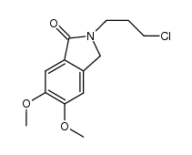 2-(3-chloropropyl)-5,6-dimethoxyisoindolin-1-one结构式