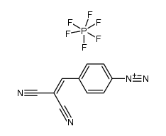 p-(dicyanovinyl)benzenediazonium hexafluorophosphate Structure