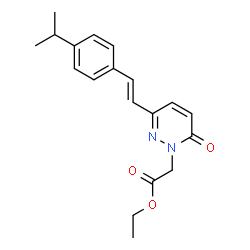 ETHYL 2-[3-(4-ISOPROPYLSTYRYL)-6-OXO-1(6H)-PYRIDAZINYL]ACETATE结构式