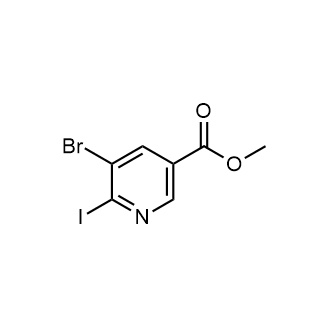 Methyl 5-bromo-6-iodonicotinate Structure