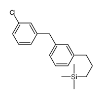 3-[3-[(3-chlorophenyl)methyl]phenyl]propyl-trimethylsilane结构式