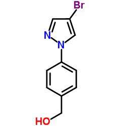 [4-(4-溴吡唑-1-基)苯基]甲醇结构式