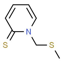 2(1H)-Pyridinethione,1-[(methylthio)methyl]- Structure
