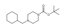 4-Cyclohexylmethyl-piperazine-1-carboxylic acid tert-butyl ester结构式