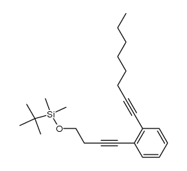 dimethyl-t-butylsilyl 4-[2-(oct-1-ynyl)phenyl]but-3-ynyl ether Structure