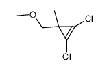1,2-dichloro-3-(methoxymethyl)-3-methylcyclopropene Structure