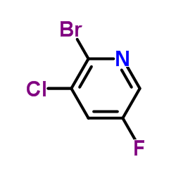 2-Bromo-3-chloro-5-fluoropyridine structure