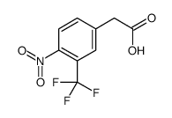 4-NITRO-3-TRIFLUOROMETHYL-PHENYLACETIC ACID structure