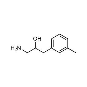 1-氨基-3-(间甲苯基)丙烷-2-醇结构式