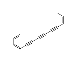 (3Z,11E)-trideca-1,3,11-trien-5,7,9-triyne Structure