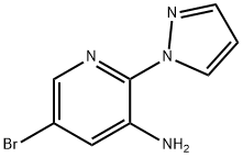 5-bromo-2-(1H-pyrazol-1-yl)pyridin-3-amine Structure