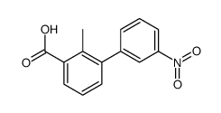 2-methyl-3-(3-nitrophenyl)benzoic acid Structure