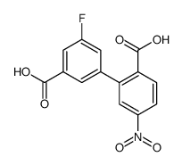 2-(3-carboxy-5-fluorophenyl)-4-nitrobenzoic acid结构式