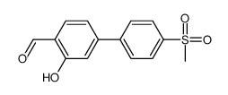 2-hydroxy-4-(4-methylsulfonylphenyl)benzaldehyde结构式