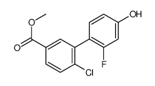 methyl 4-chloro-3-(2-fluoro-4-hydroxyphenyl)benzoate Structure