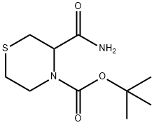 4-Boc-thiomorpholine-3-carboxylic acid amide Structure