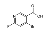 4-Bromo-6-fluoronicotinic acid Structure