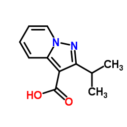 2-异丙基吡唑并[1,5-a]吡啶-3-羧酸结构式