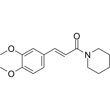 1-(3,4-Dimethoxycinnamoyl)piperidine结构式