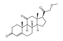 21-Methoxypregn-4-ene-3,11,20-trione Structure