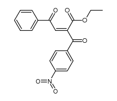 ethyl 2-(4-nitrobenzoyl)-4-oxo-4-phenylbut-2-enoate Structure