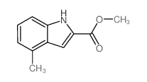 4-甲基-2-吲哚甲酸甲酯结构式
