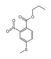 propyl 4-methylsulfanyl-2-nitrobenzoate结构式