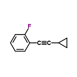 1-(Cyclopropylethynyl)-2-fluorobenzene Structure
