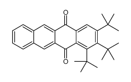1,2,3-tritert-butyltetracene-5,12-dione结构式