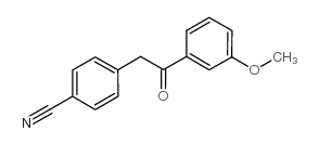4-[2-(3-甲氧基苯基)-2-氧代乙基]苯甲腈结构式