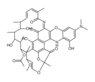 3'-Hydroxy-5'-(dimethylamino)benzoxazinorifamycin Structure