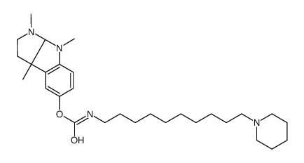 [(3aR,8bS)-3,4,8b-trimethyl-2,3a-dihydro-1H-pyrrolo[2,3-b]indol-7-yl] N-(10-piperidin-1-yldecyl)carbamate Structure