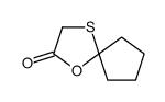 1-oxa-4-thiaspiro[4.4]nonan-2-one结构式