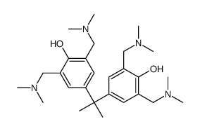 4, 4'- (1-Methylethyliden)-bis (2,6-bis(dimethylaminomethyl)phenol Structure
