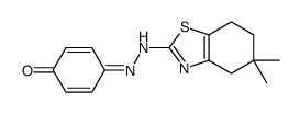 4-[(5,5-dimethyl-6,7-dihydro-4H-1,3-benzothiazol-2-yl)hydrazinylidene]cyclohexa-2,5-dien-1-one Structure